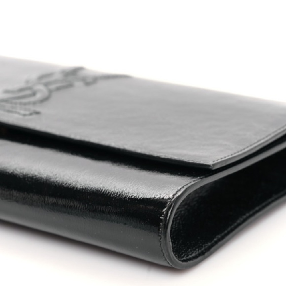 🎉🎉HP🎉🎉Yves Saint Laurent YSL Black Patent Belle De Jour Clutch🎉🎉 - Picture 5 of 12